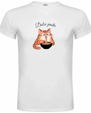T-shirt Chat Gourmand Dolce Pasta - Floc and Press