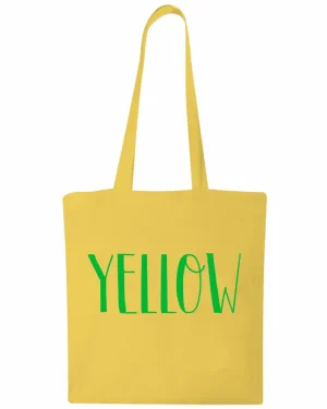 Tote Bag Jaune "YELLOW" - Accessoire Tendance | Floc and Press